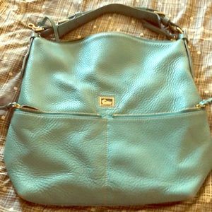Dooney & Bourke Tiffany blue hand bag w/dust cover